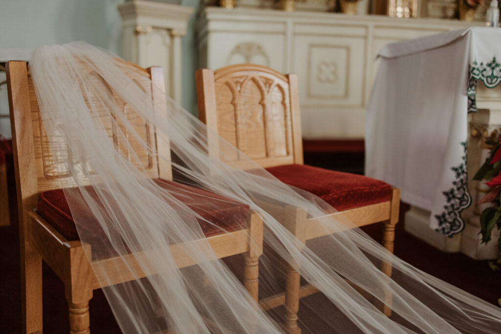 church and veil details